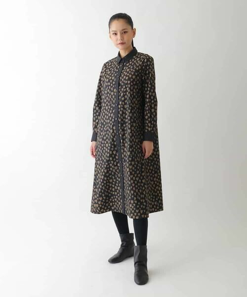 HIROKO BIS GRANDE / ヒロコビス グランデ ロング・マキシ丈ワンピース | 【大きいサイズ】ハート柄ドット衿付きシャツワンピース /洗える | 詳細12