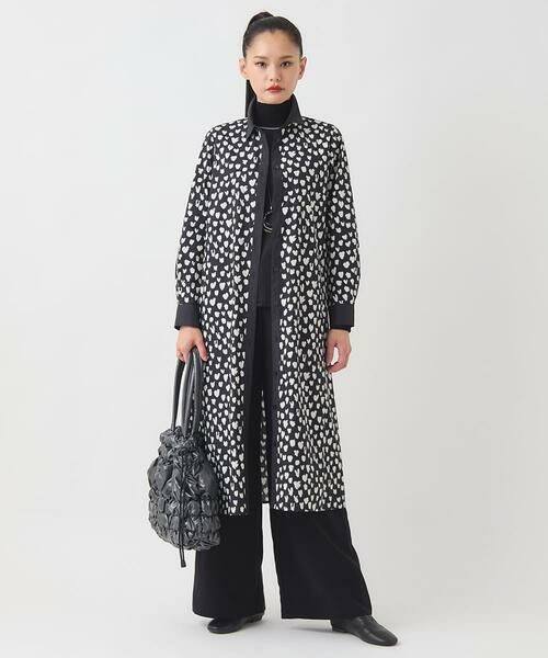 HIROKO BIS GRANDE / ヒロコビス グランデ ロング・マキシ丈ワンピース | 【大きいサイズ】ハート柄ドット衿付きシャツワンピース /洗える | 詳細15