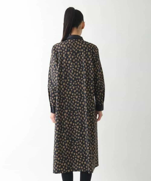 HIROKO BIS GRANDE / ヒロコビス グランデ ロング・マキシ丈ワンピース | 【大きいサイズ】ハート柄ドット衿付きシャツワンピース /洗える | 詳細2