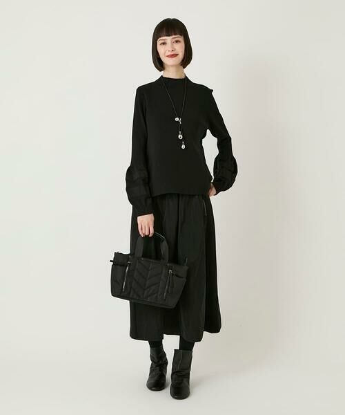 HIROKO BIS GRANDE / ヒロコビス グランデ ニット・セーター | 【大きいサイズ】異素材ジョイントニットプルオーバー | 詳細10