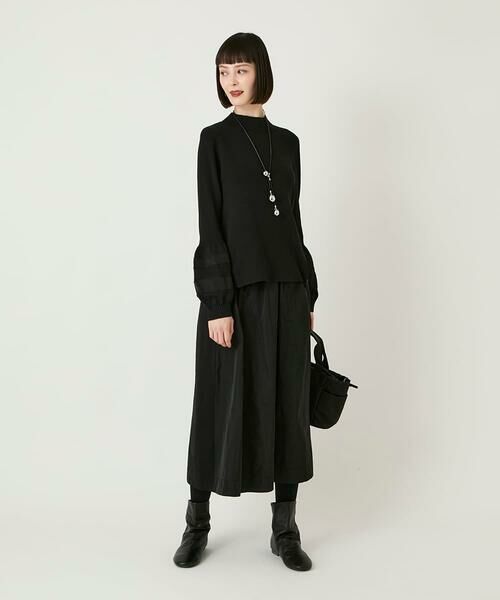 HIROKO BIS GRANDE / ヒロコビス グランデ ニット・セーター | 【大きいサイズ】異素材ジョイントニットプルオーバー | 詳細11