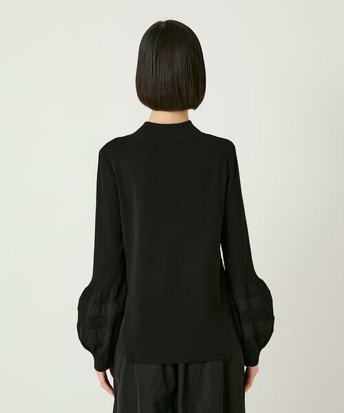 HIROKO BIS GRANDE / ヒロコビス グランデ ニット・セーター | 【大きいサイズ】異素材ジョイントニットプルオーバー | 詳細8