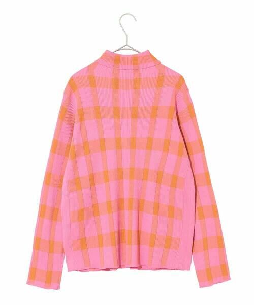 HIROKO BIS GRANDE / ヒロコビス グランデ ニット・セーター | 【大きいサイズ】チェック柄インターシャニットプルオーバー | 詳細2