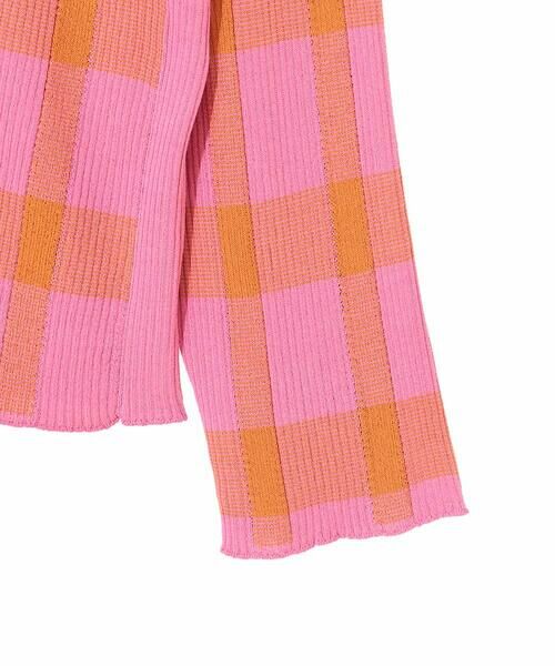 HIROKO BIS GRANDE / ヒロコビス グランデ ニット・セーター | 【大きいサイズ】チェック柄インターシャニットプルオーバー | 詳細4