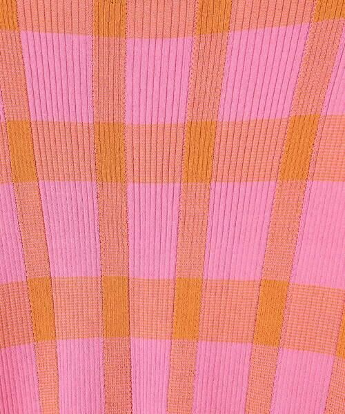 HIROKO BIS GRANDE / ヒロコビス グランデ ニット・セーター | 【大きいサイズ】チェック柄インターシャニットプルオーバー | 詳細6