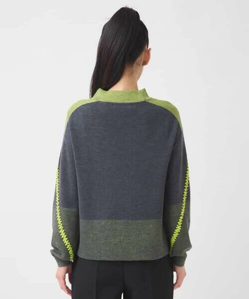 HIROKO BIS GRANDE / ヒロコビス グランデ ニット・セーター | 【大きいサイズ】プレーティング刺繍ニットプルオーバー | 詳細2