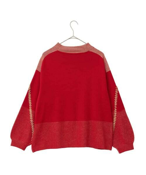 HIROKO BIS GRANDE / ヒロコビス グランデ ニット・セーター | 【大きいサイズ】プレーティング刺繍ニットプルオーバー | 詳細9