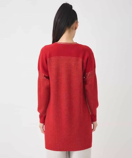 HIROKO BIS GRANDE / ヒロコビス グランデ チュニック | 【大きいサイズ】プレーティング刺繍ニットチュニック | 詳細8