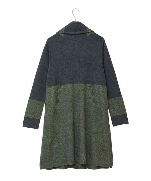 HIROKO BIS GRANDE / ヒロコビス グランデ カーディガン・ボレロ | 【大きいサイズ】プレーティング刺繍ニットロングカーディガン | 詳細1