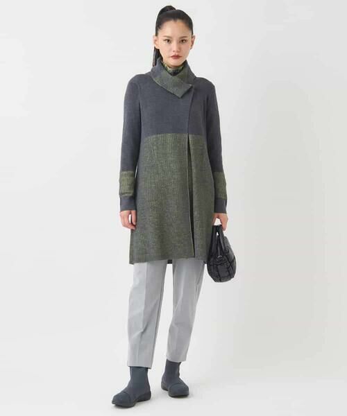 HIROKO BIS GRANDE / ヒロコビス グランデ カーディガン・ボレロ | 【大きいサイズ】プレーティング刺繍ニットロングカーディガン | 詳細10