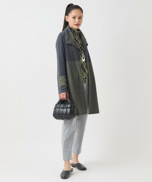 HIROKO BIS GRANDE / ヒロコビス グランデ カーディガン・ボレロ | 【大きいサイズ】プレーティング刺繍ニットロングカーディガン | 詳細14