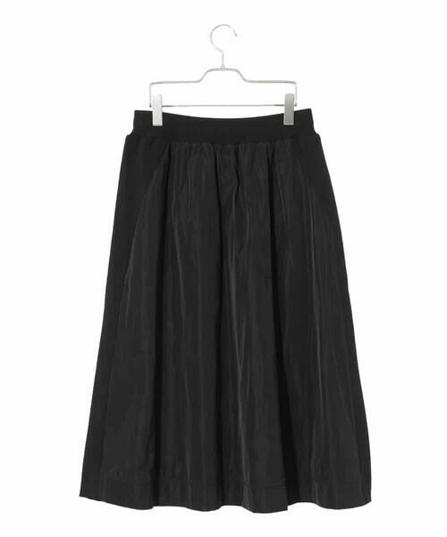 HIROKO BIS GRANDE / ヒロコビス グランデ ロング・マキシ丈スカート | 【大きいサイズ】異素材ジョイントニットスカート | 詳細1