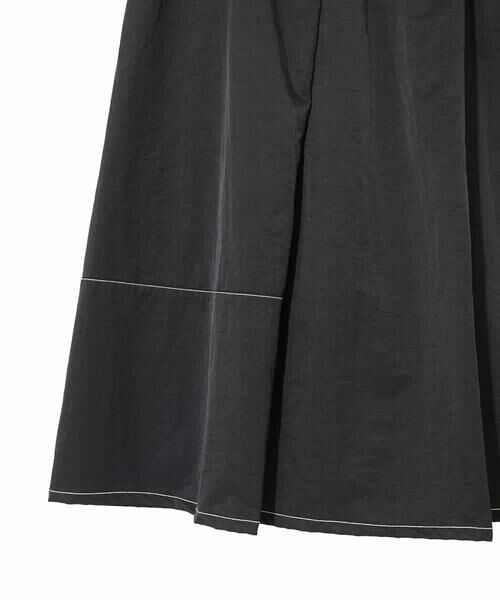 HIROKO BIS GRANDE / ヒロコビス グランデ ロング・マキシ丈スカート | 【大きいサイズ】ステッチデザインフレアスカート /洗える | 詳細3