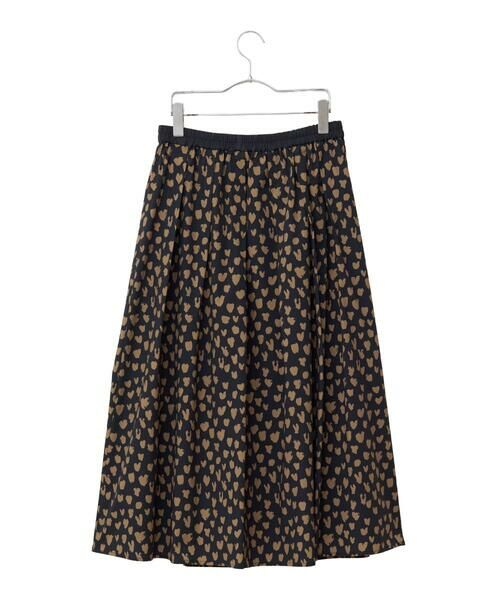HIROKO BIS GRANDE / ヒロコビス グランデ ロング・マキシ丈スカート | 【大きいサイズ】ドットプリントフレアスカート /洗える | 詳細1
