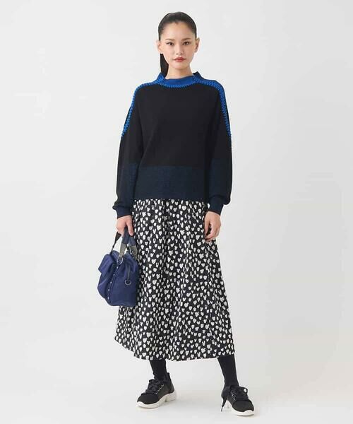 HIROKO BIS GRANDE / ヒロコビス グランデ ロング・マキシ丈スカート | 【大きいサイズ】ドットプリントフレアスカート /洗える | 詳細11