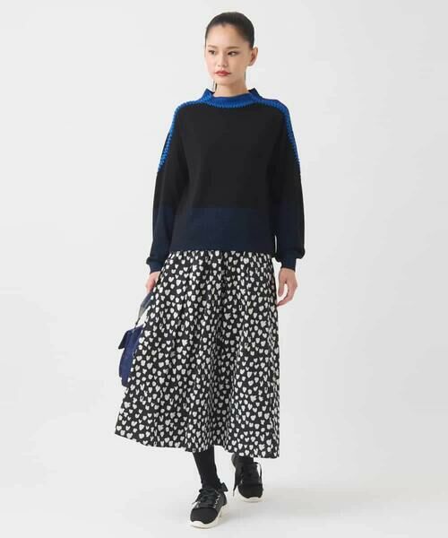 HIROKO BIS GRANDE / ヒロコビス グランデ ロング・マキシ丈スカート | 【大きいサイズ】ドットプリントフレアスカート /洗える | 詳細12