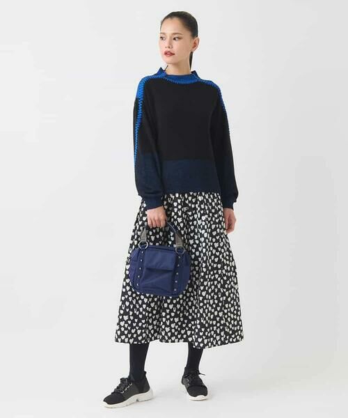 HIROKO BIS GRANDE / ヒロコビス グランデ ロング・マキシ丈スカート | 【大きいサイズ】ドットプリントフレアスカート /洗える | 詳細13