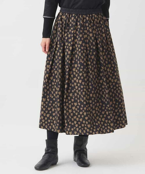 HIROKO BIS GRANDE / ヒロコビス グランデ ロング・マキシ丈スカート | 【大きいサイズ】ドットプリントフレアスカート /洗える | 詳細20