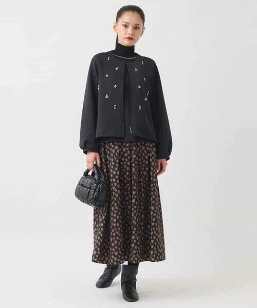 HIROKO BIS GRANDE / ヒロコビス グランデ ロング・マキシ丈スカート | 【大きいサイズ】ドットプリントフレアスカート /洗える | 詳細21