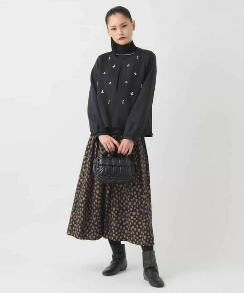 HIROKO BIS GRANDE / ヒロコビス グランデ ロング・マキシ丈スカート | 【大きいサイズ】ドットプリントフレアスカート /洗える | 詳細22