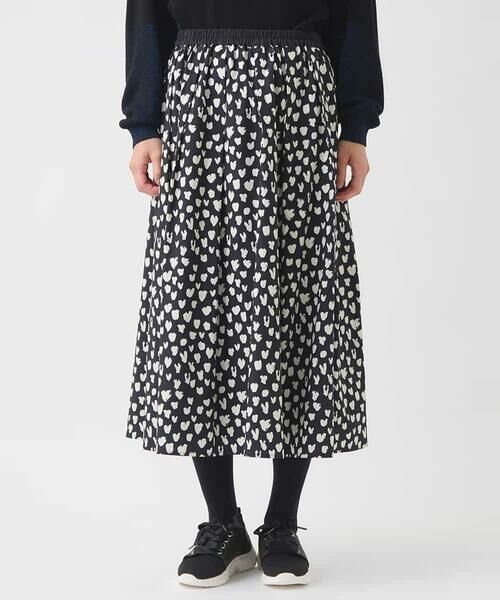 HIROKO BIS GRANDE / ヒロコビス グランデ ロング・マキシ丈スカート | 【大きいサイズ】ドットプリントフレアスカート /洗える | 詳細6