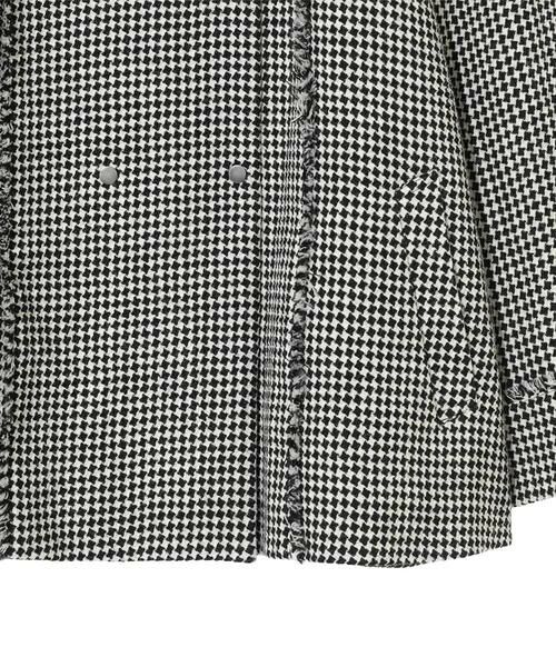 HIROKO BIS GRANDE / ヒロコビス グランデ ノーカラージャケット | 【大きいサイズ】千鳥チェックツイードジャケット | 詳細6