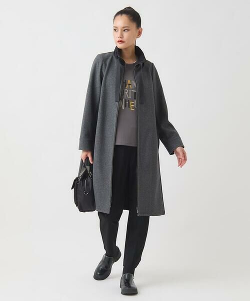 HIROKO BIS GRANDE / ヒロコビス グランデ カットソー | 【大きいサイズ】スパンコール刺繍ロゴプルオーバー /洗える | 詳細15