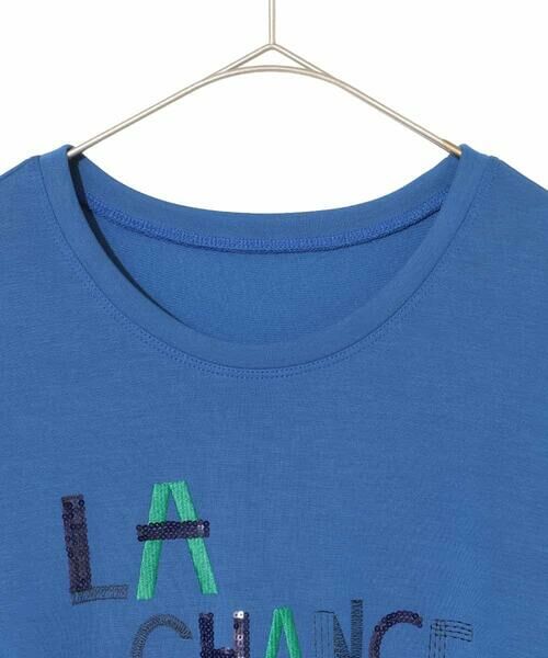 HIROKO BIS GRANDE / ヒロコビス グランデ カットソー | 【大きいサイズ】スパンコール刺繍ロゴプルオーバー /洗える | 詳細2