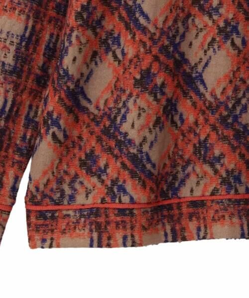 HIROKO BIS GRANDE / ヒロコビス グランデ カットソー | 【大きいサイズ】チェックパイルジャカードプルオーバー | 詳細4