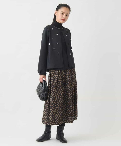 HIROKO BIS GRANDE / ヒロコビス グランデ カーディガン・ボレロ | 【大きいサイズ】ビジューエンブロイダリーカーディガン /洗える | 詳細15