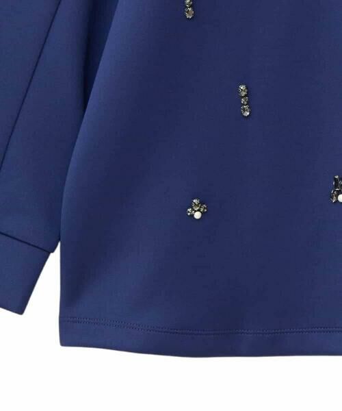 HIROKO BIS GRANDE / ヒロコビス グランデ カットソー | 【大きいサイズ】ビジューエンブロイダリープルオーバー /洗える | 詳細5