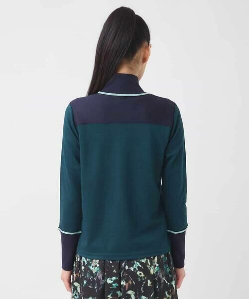 HIROKO BIS GRANDE / ヒロコビス グランデ カットソー | 【大きいサイズ】配色アクセントハイネックインナープルオーバー /洗える | 詳細8