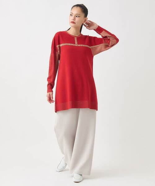 HIROKO BIS GRANDE / ヒロコビス グランデ その他パンツ | 【大きいサイズ】ソフトダブルクロスセミワイドパンツ /洗濯機で洗える | 詳細12