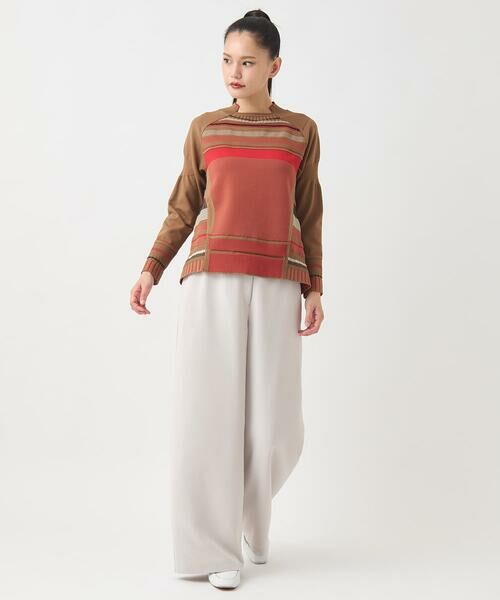 HIROKO BIS GRANDE / ヒロコビス グランデ その他パンツ | 【大きいサイズ】ソフトダブルクロスセミワイドパンツ /洗濯機で洗える | 詳細13