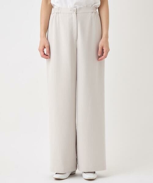 HIROKO BIS GRANDE / ヒロコビス グランデ その他パンツ | 【大きいサイズ】ソフトダブルクロスセミワイドパンツ /洗濯機で洗える | 詳細8