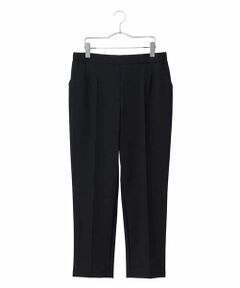 HIROKO BIS GRANDE / ヒロコビス グランデ ショート・ハーフ・半端丈パンツ | 【大きいサイズ】センタープレステーパードパンツ /洗える