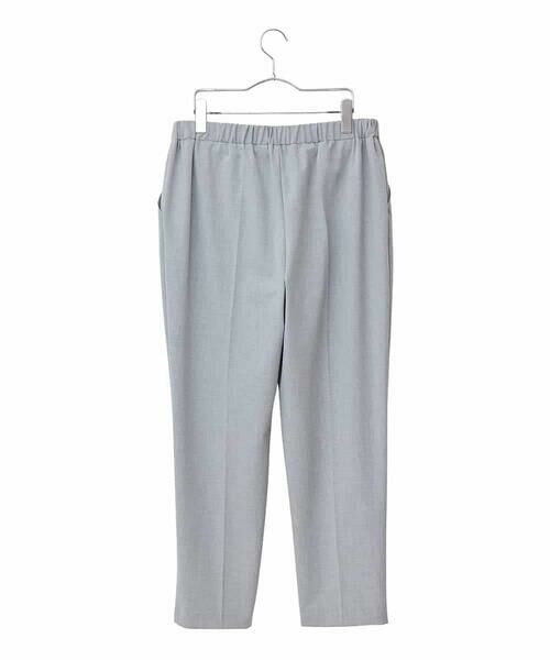 HIROKO BIS GRANDE / ヒロコビス グランデ ショート・ハーフ・半端丈パンツ | 【大きいサイズ】センタープレステーパードパンツ /洗える | 詳細1