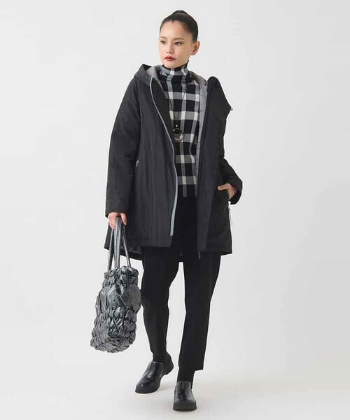 HIROKO BIS GRANDE / ヒロコビス グランデ ショート・ハーフ・半端丈パンツ | 【大きいサイズ】センタープレステーパードパンツ /洗える | 詳細12