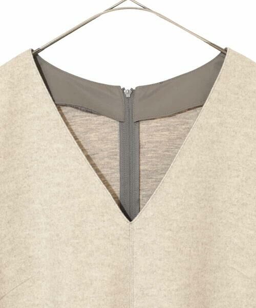 HIROKO BIS GRANDE / ヒロコビス グランデ ロング・マキシ丈スカート | 【大きいサイズ】異素材Vネックジャンパースカート /洗える | 詳細2