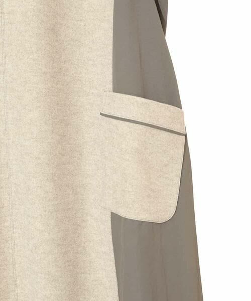 HIROKO BIS GRANDE / ヒロコビス グランデ ロング・マキシ丈スカート | 【大きいサイズ】異素材Vネックジャンパースカート /洗える | 詳細5