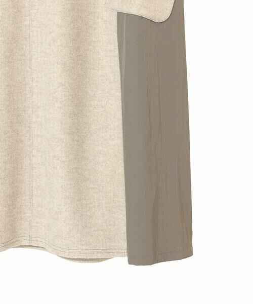 HIROKO BIS GRANDE / ヒロコビス グランデ ロング・マキシ丈スカート | 【大きいサイズ】異素材Vネックジャンパースカート /洗える | 詳細6