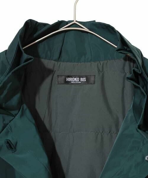 HIROKO BIS GRANDE / ヒロコビス グランデ ダウンジャケット・ベスト | 【大きいサイズ】メモリータフタフリルカラーコート | 詳細3