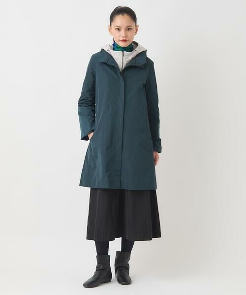 HIROKO BIS GRANDE / ヒロコビス グランデ ダウンジャケット・ベスト | 【大きいサイズ】メモリータフタフリルカラーコート | 詳細16