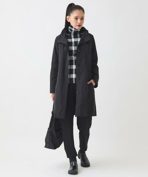 HIROKO BIS GRANDE / ヒロコビス グランデ ダウンジャケット・ベスト | 【大きいサイズ】メモリータフタフリルカラーコート | 詳細18