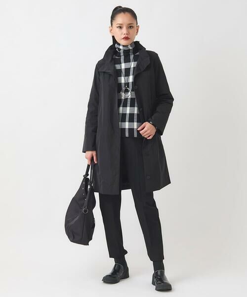 HIROKO BIS GRANDE / ヒロコビス グランデ ダウンジャケット・ベスト | 【大きいサイズ】メモリータフタフリルカラーコート | 詳細19