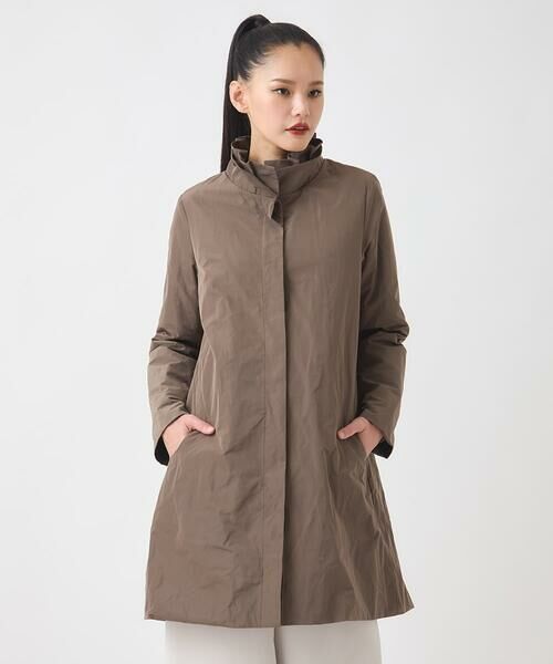 HIROKO BIS GRANDE / ヒロコビス グランデ ダウンジャケット・ベスト | 【大きいサイズ】メモリータフタフリルカラーコート | 詳細9