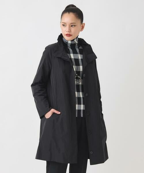 HIROKO BIS GRANDE / ヒロコビス グランデ ダウンジャケット・ベスト | 【大きいサイズ】メモリータフタフリルカラーコート | 詳細20