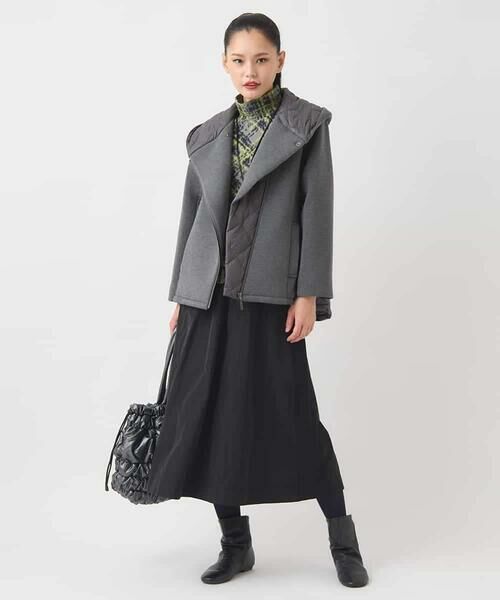 HIROKO BIS GRANDE / ヒロコビス グランデ ダウンジャケット・ベスト | 【大きいサイズ】ダンボールライトダウンジャケット | 詳細16