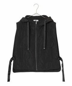 HIROKO BIS GRANDE / ヒロコビス グランデ ベスト | 【大きいサイズ】キルティングフーディージレ /洗える