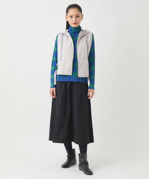 HIROKO BIS GRANDE / ヒロコビス グランデ ベスト | 【大きいサイズ】キルティングフーディージレ /洗える | 詳細13